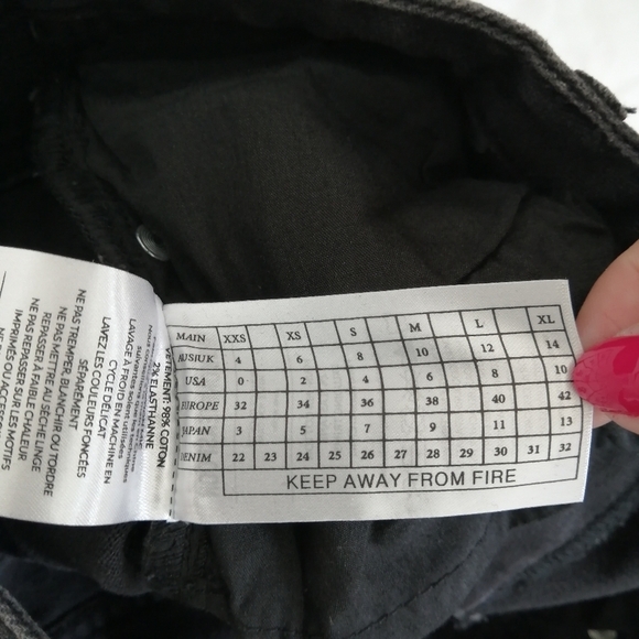 NWT One Teaspoon Marines Extreme Flare Low Rise Jeans Black Oak 24 - Picture 11 of 16